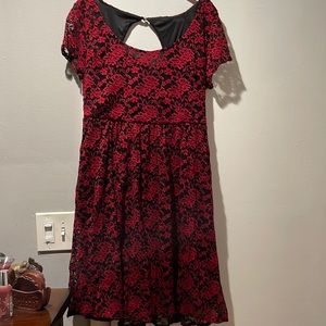 Red and black dress from torrid
